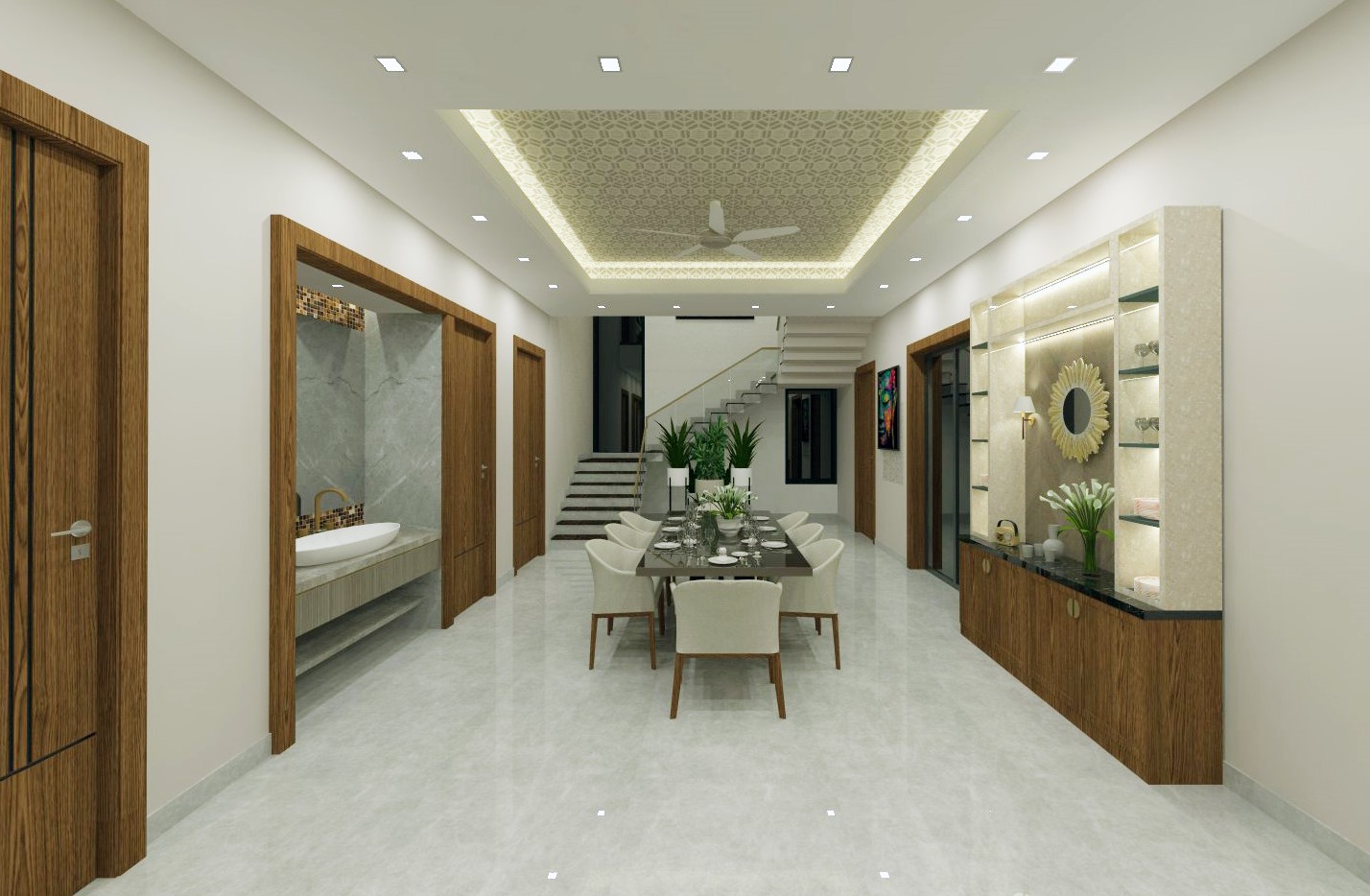 Chandrasekharpur Flat Bedroom Styling