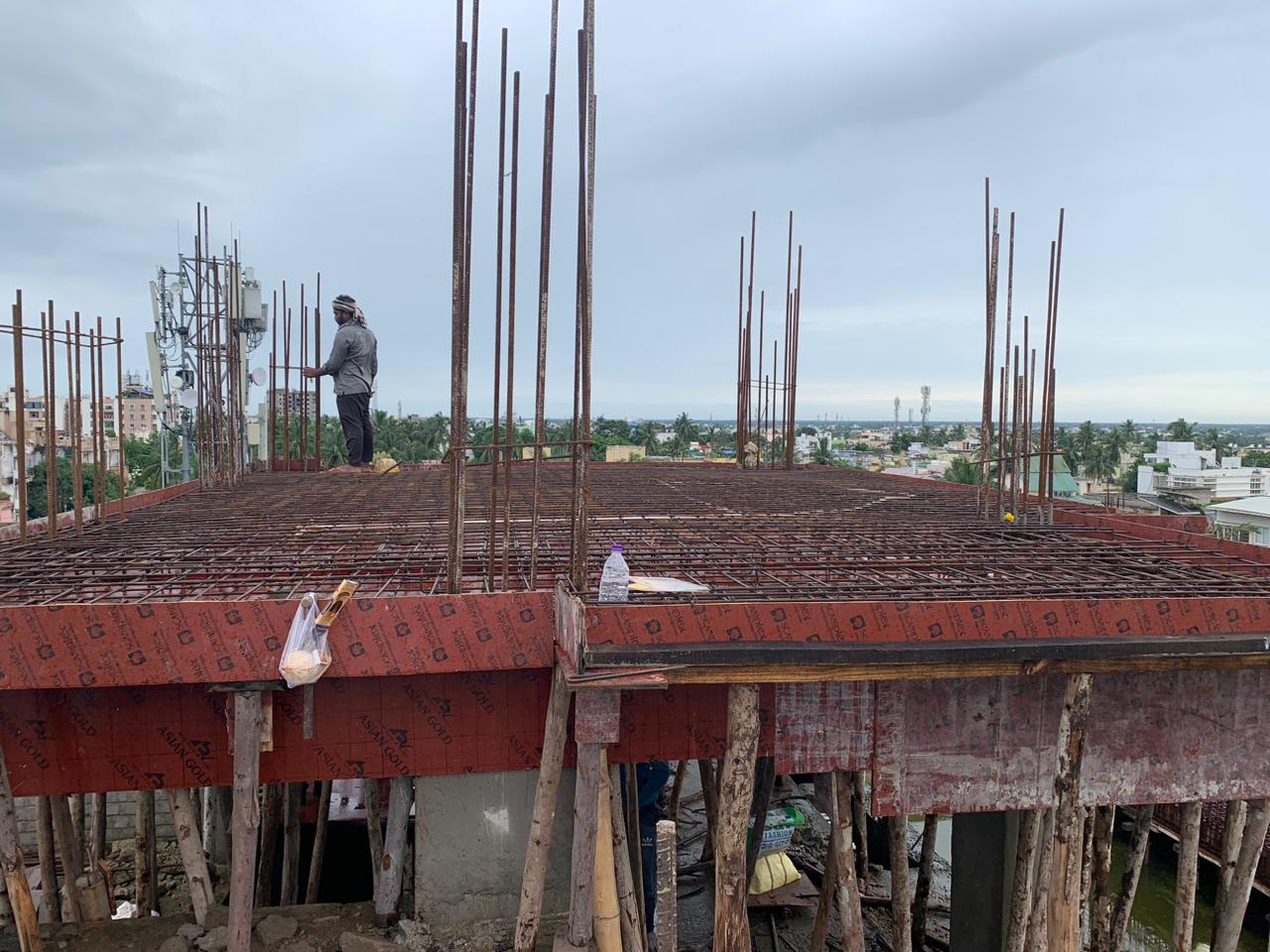 Commercial Structure Column-Beam Reinforcement