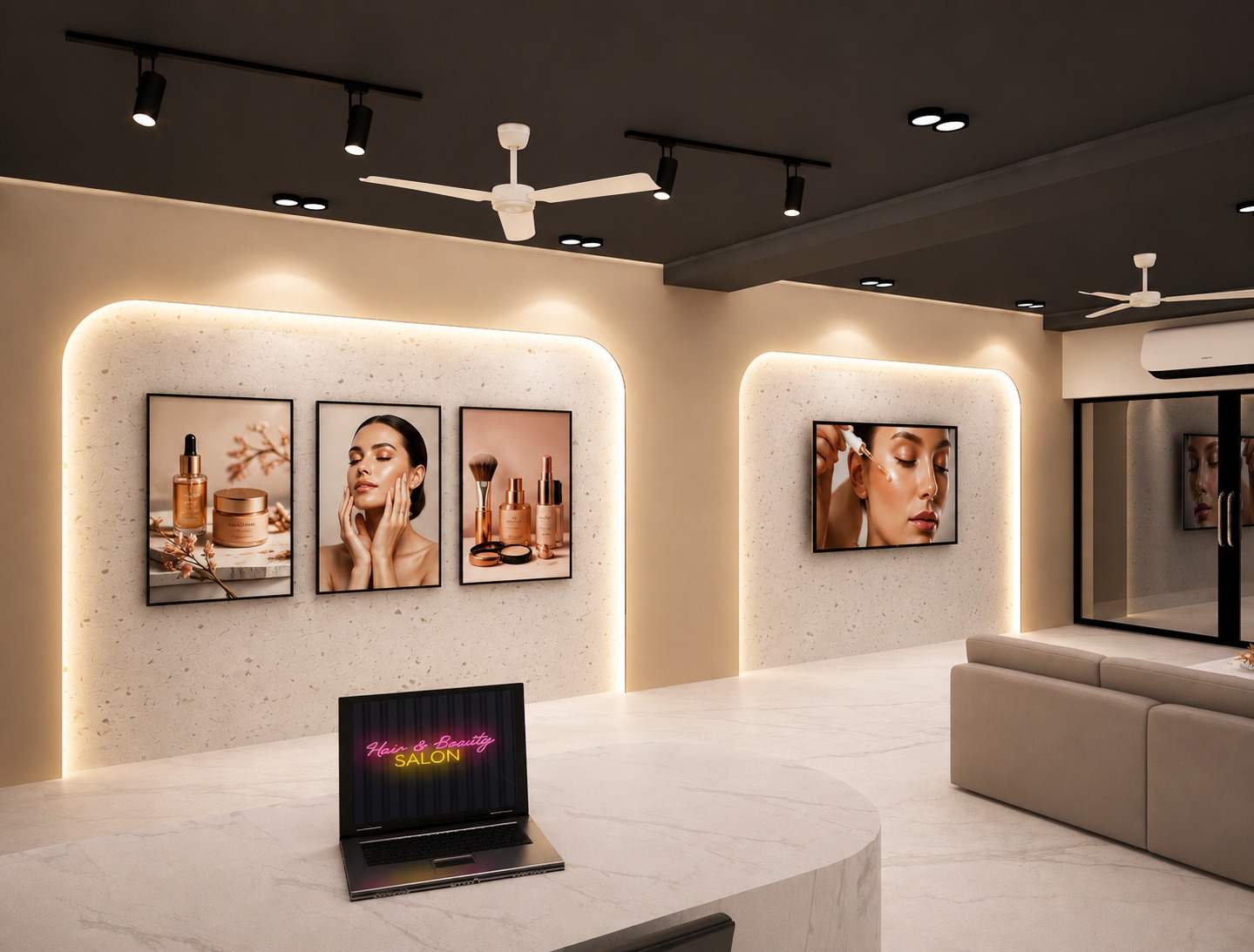 Modern Salon Stations Detail