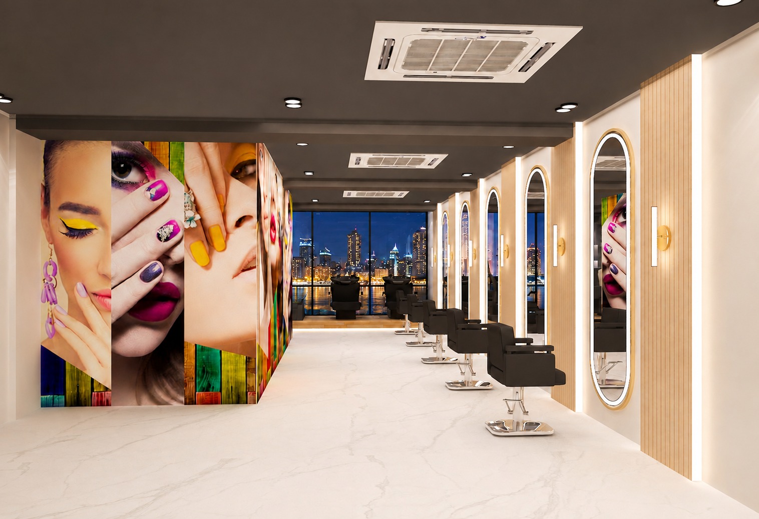 Modern Salon Layout