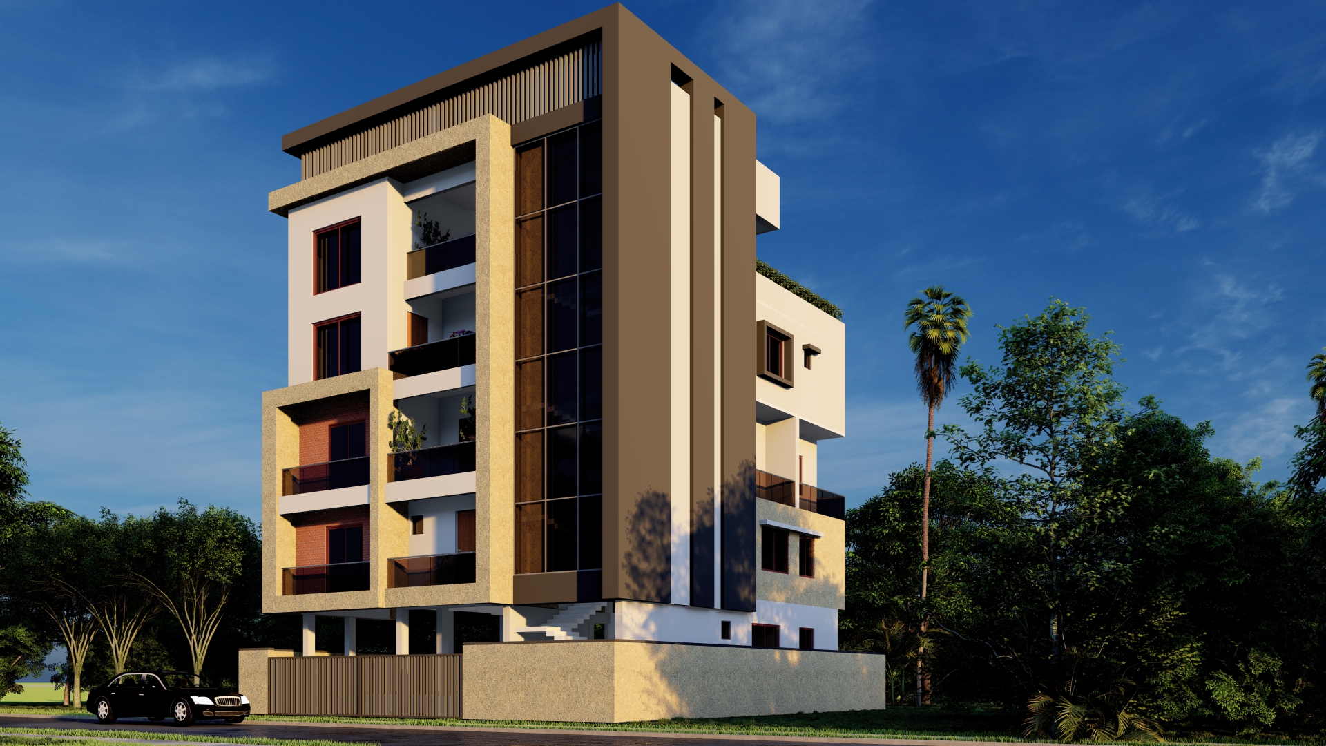 Sailshree Vihar Duplex side elevation
