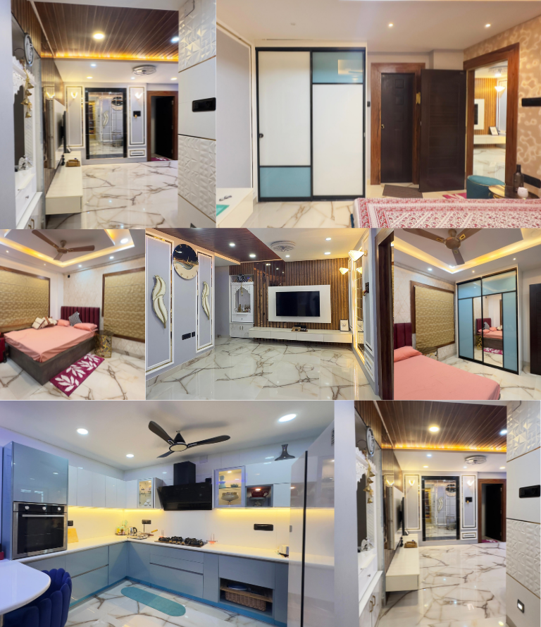 Satyanagar Interior Finished Living Hall